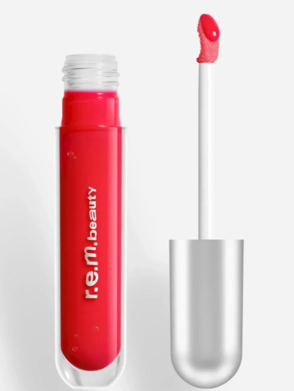 NIB r.e.m. beauty Essential Drip Glossy Balm Shiney Red Shirley